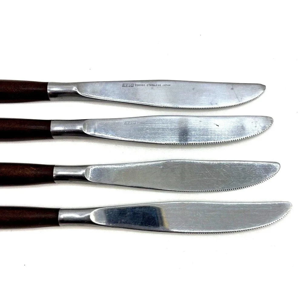 Ekco Eterna CANOE MUFFIN Epic 4 Dinner Knife‎ Knives Japan Stainless Flatware